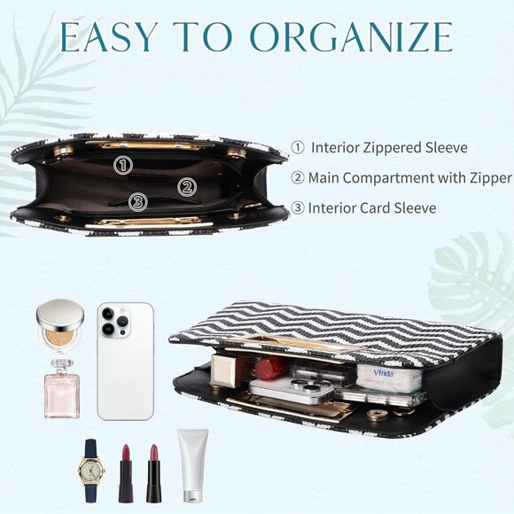 🆕Women’s Orange Vegan Leather Cut-Out Handle Evening Crossbody Shoulder Bag - Picture 3 of 7